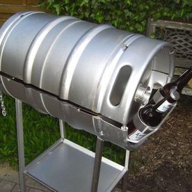 Edelstahlfassgrill