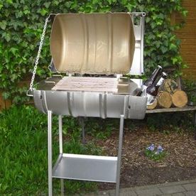 Edelstahlfassgrill